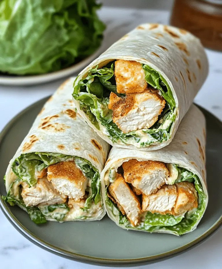 Chicken Caesar Wrap Recipe